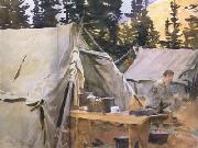 John Singer Sargent Camp at Lake O'Hara (mk18) painting